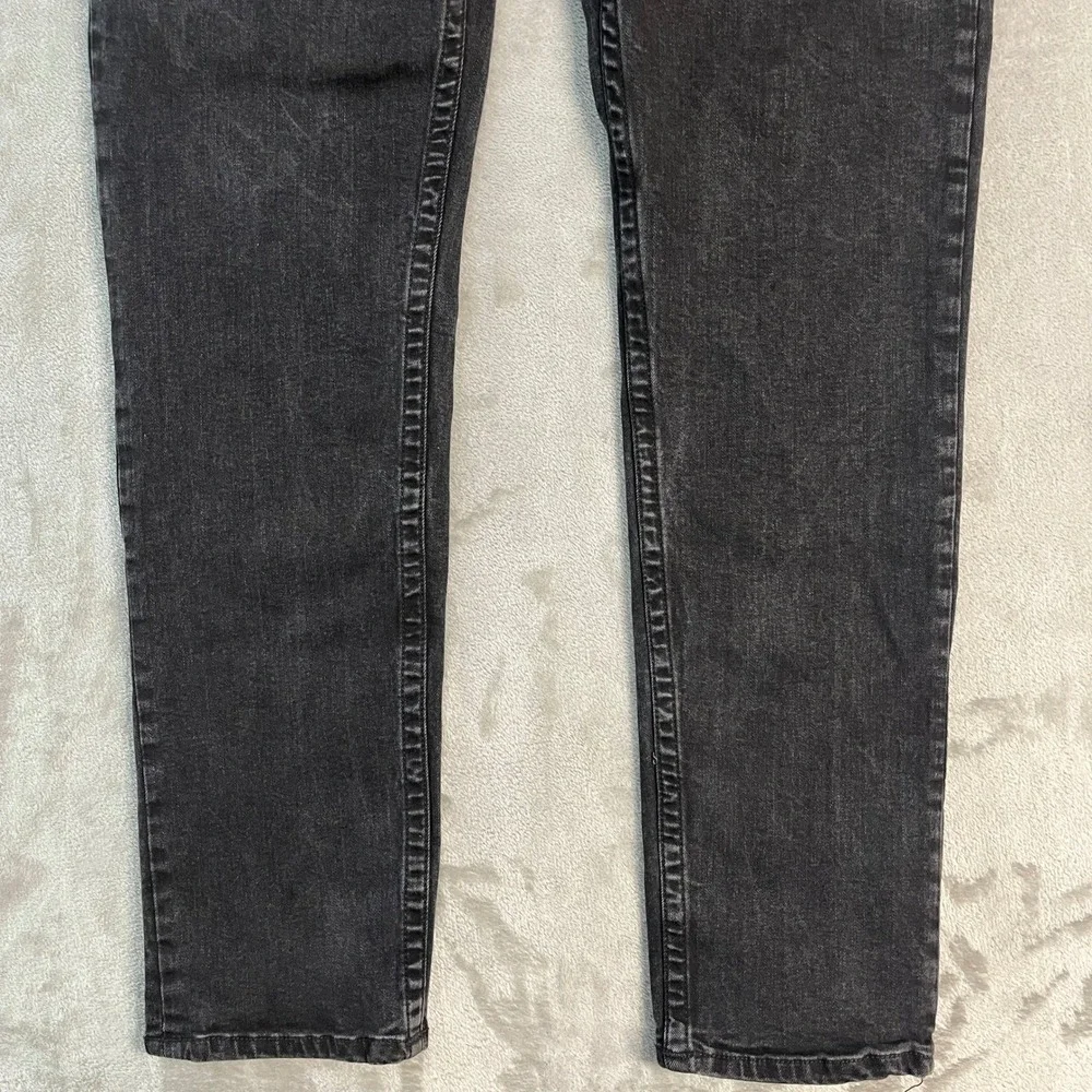 True Religion Rocco Relaxed Skinny Jeans Mens 40x32 Black Flap Pocket Denim